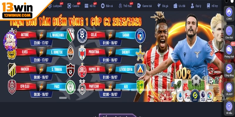 13win là một nền tảng cá cược đáng tin cậy bậc nhất hiện nay